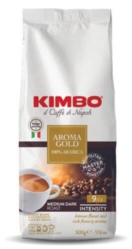 Kimbo Espresso Aroma Gold Whole Beans Coffee (Pack of 2), Pack of 2 ...