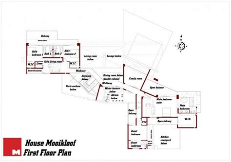 House Contemporary Home Pretoria South Africa First Floor Plan | Architect, Contemporary house ...