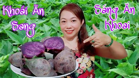 Khoai Lang Tím / Cách Nấu Khoai Lang Tím Dẻo Ngon @Linh Nguyễn Vlog - Vườn nhà Trinh