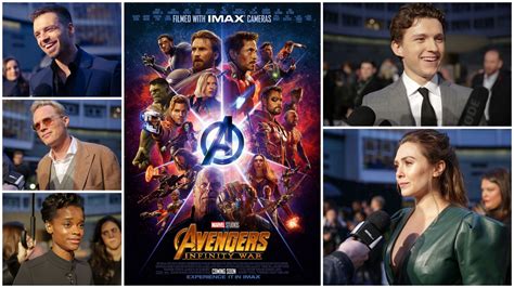 Avengers Infinity War Cast Interviews - Tom Holland, Benedict Cumberbatch, Sebastian Stan ...