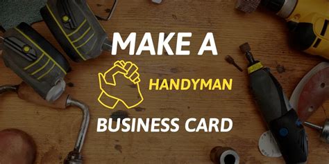 Handyman Business Cards as Solid as Your Work - Placeit Blog