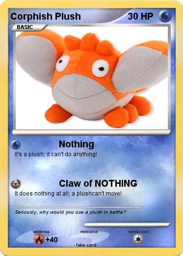 Pokémon Corphish Plush - Nothing - My Pokemon Card