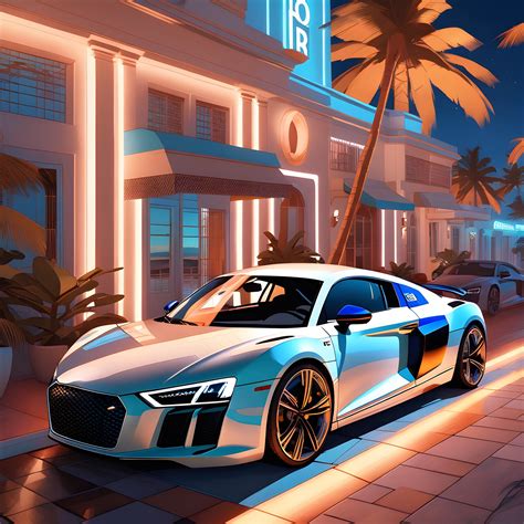 ArtStation - Audi R8 V10 in the snow illustrations 4K Wallpaper | Artworks