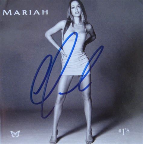 Mariah Carey: Hand Signed "#1s" CD - Presley Collectibles