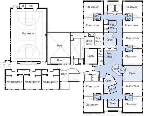 the floor plan for an apartment with basketball courts and gyms on each ...