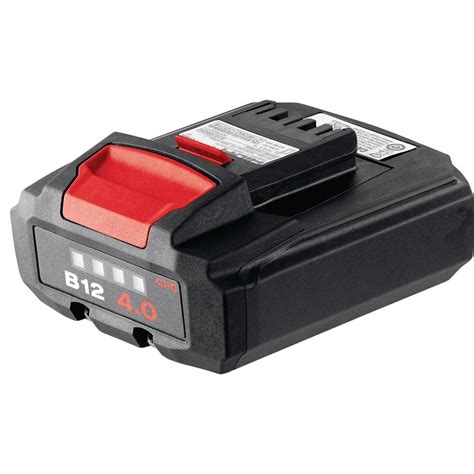 Hilti B 12-Volt/4.0 Amp Lithium-Ion Compact High Performance Battery Pack-2183146 - The Home Depot