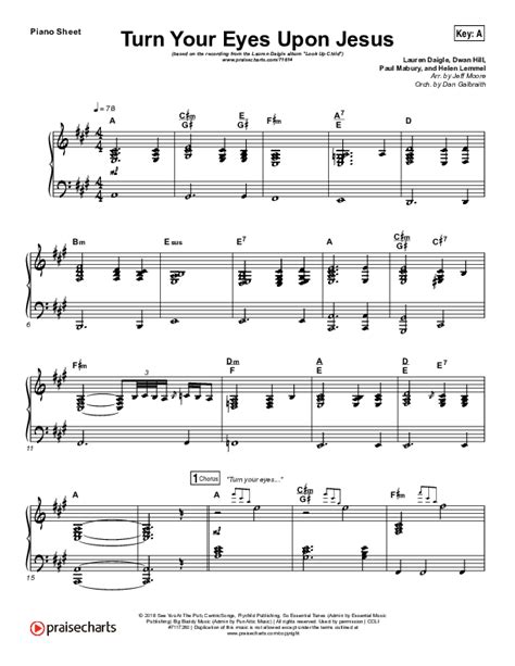 Turn Your Eyes Upon Jesus Sheet Music PDF (Lauren Daigle) - PraiseCharts