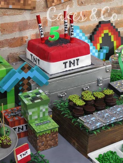 Kara's Party Ideas TNT Minecraft Birthday Party | Kara's Party Ideas