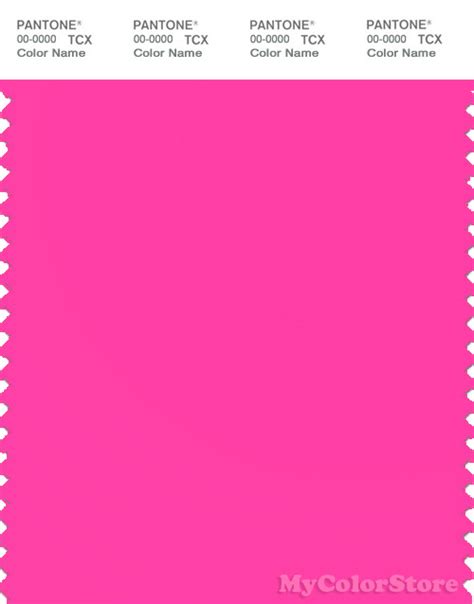 PANTONE SMART 16-2130TN Color Swatch Card | Pantone Knockout Pink