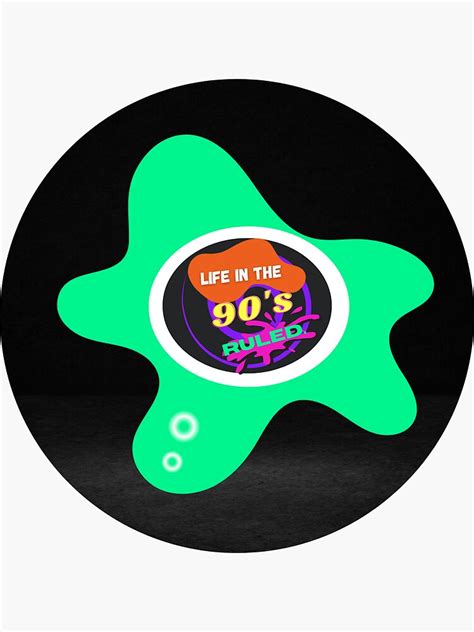 "Green Gak Slime Nickelodeon 90's Nostalgia sticker" Sticker by ...