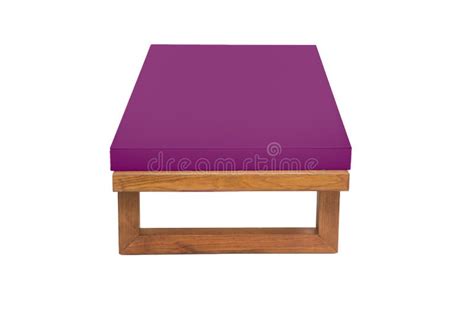 Wooden Modern Table on White Background. Stock Photo - Image of cafe, white: 115670902