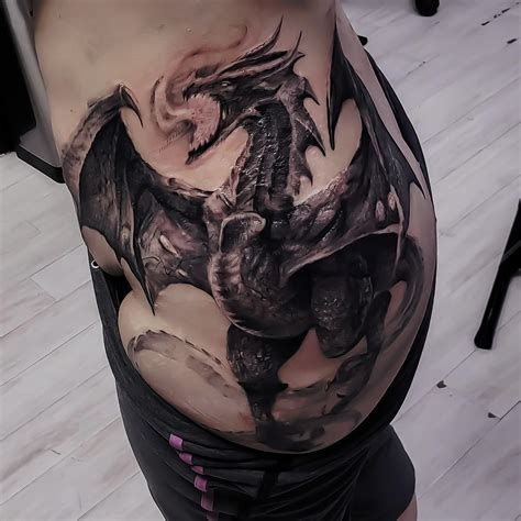 Medieval Dragon Tattoo Art