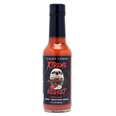 Buy Elijah's Xtreme Regret Hot Sauce - Carolina Reaper and Trinidad ...