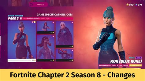 Fortnite Chapter 2 Season 8 Overview And Challenges - Game Specifications