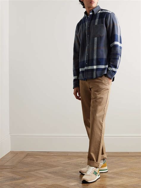 PORTUGUESE FLANNEL Viz Checked Organic Cotton-Flannel Shirt for Men | MR PORTER