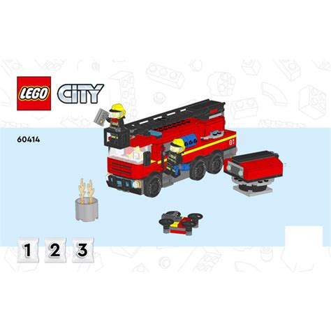 LEGO Fire Station with Fire Truck Set 60414 Instructions | Brick Owl ...