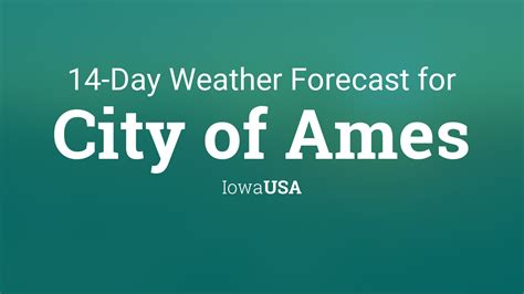 City of Ames, Iowa, USA 14 day weather forecast