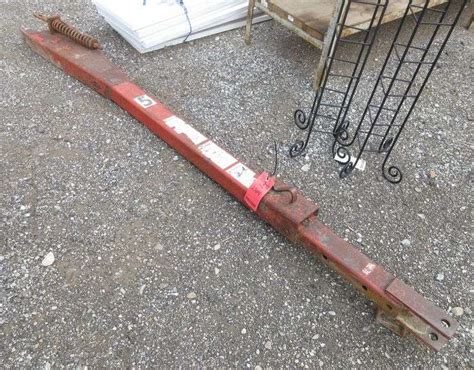 Extendable wagon tongue, 88"L, good solid condition - Albrecht Auction Service