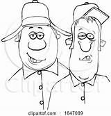 Cartoon Black And White Redneck Hillbilly Men By Djart 1647089 sketch template