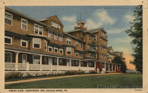 Front View, Crestmont Inn Eagles Mere, PA Postcard