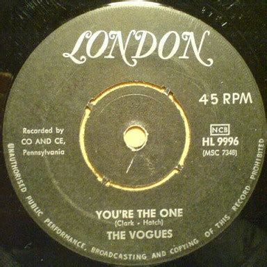 The Vogues - You're The One / Some Words (1965, Vinyl) | Discogs