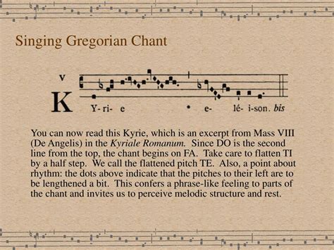 PPT - SINGING GREGORIAN CHANT Pitch and Mode PowerPoint Presentation, free download - ID:761997