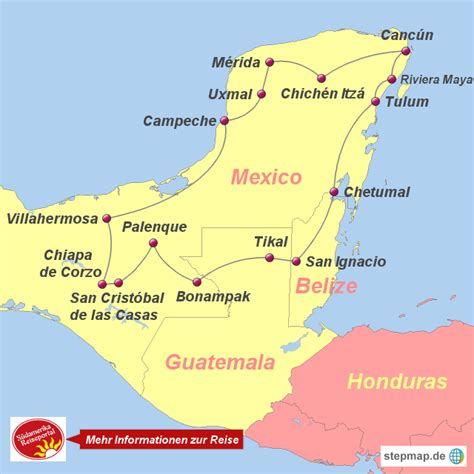 Palenque Mexico Map