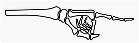 Clip Art Pointing Skeleton Hand - Skeleton Hand Pointing At You, HD Png ...