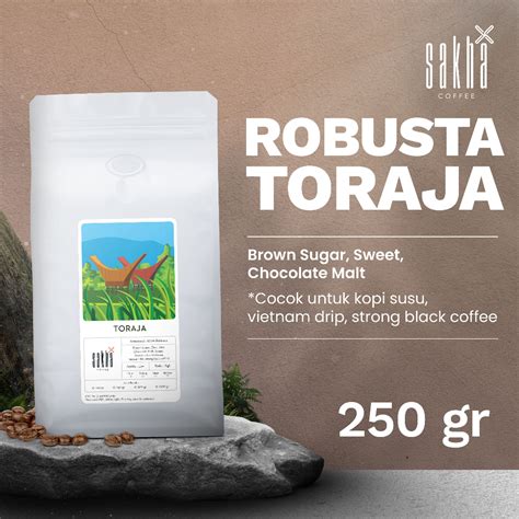 Jual Biji Kopi Bubuk Fine Robusta Toraja Sapan Sulawesi Espresso Coffee ...