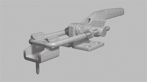 Horizontal Pull-action Latch Toggle 3D Model - TurboSquid 1544754