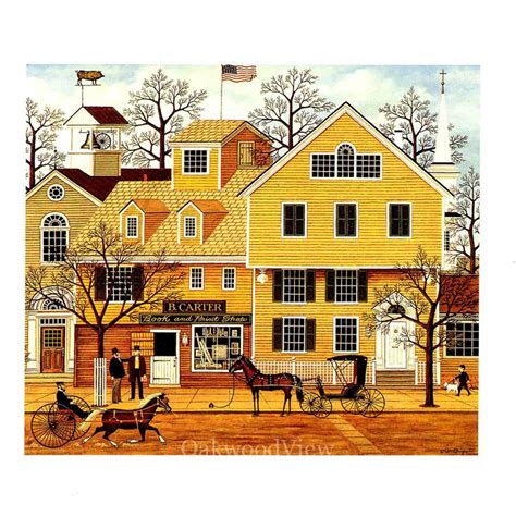 CHARLES WYSOCKI A Horse's Life Print Set, Vintage Americana Lot No. 8, 5 Small Colorful Prints ...