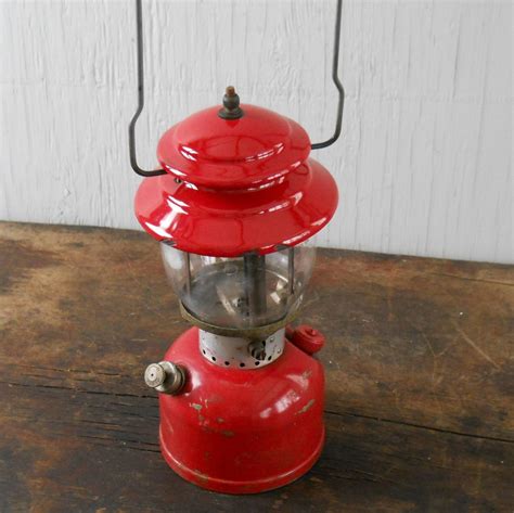 Red Vintage Coleman Lantern Model 200A by lisabretrostyle2 on Etsy