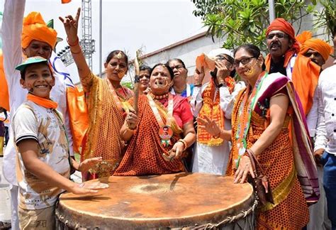 BJP celebrates its victory in style - Rediff.com India News