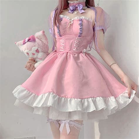 Pink lolita maid dress – Cutiekill