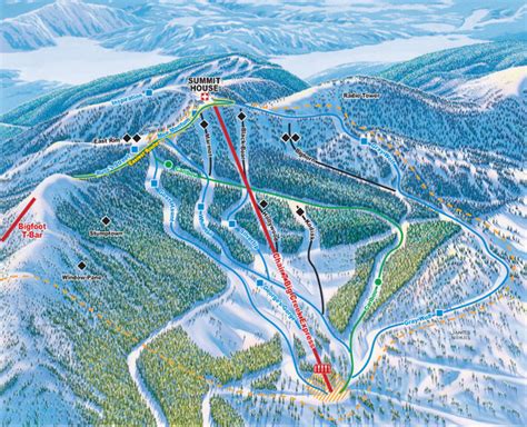 Whitefish Mountain Resort Northside Ski Trail Map - Whitefish Montana ...