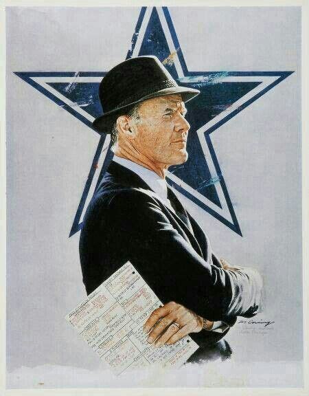 Tom Landry | Dallas cowboys football team, Dallas cowboys, Dallas ...