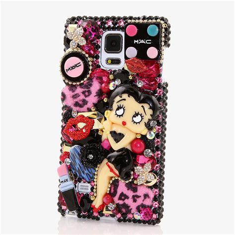 Bling Cases, custom made Betty Boop crystals case for iphone 7 / 7 plus, iphone 8, Samsung ...