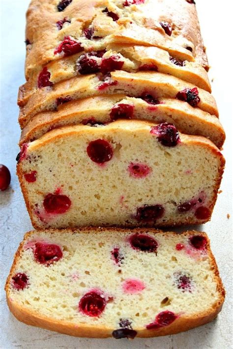 Cranberry Bread recipe - quick and easy sweet bread with whole cranberries. Delicious along with ...