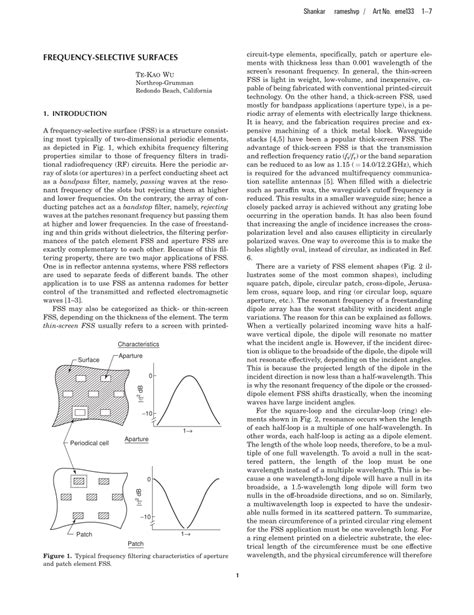 (PDF) Frequency Selective Surfaces