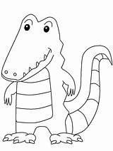 Crocodile Animals Coloring Pages & Book sketch template