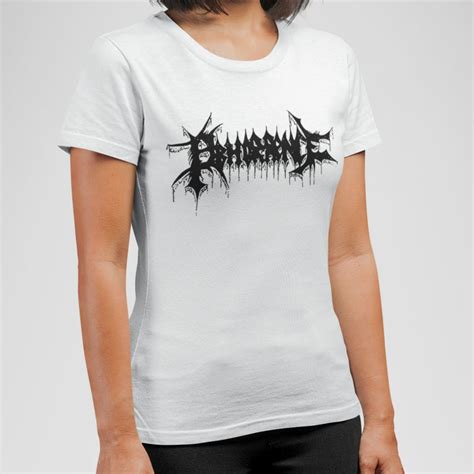 Abhorrence Band T-Shirt, Abhorrence Logo White Tee Shirt, Death Metal Merch – Metal Merch T ...