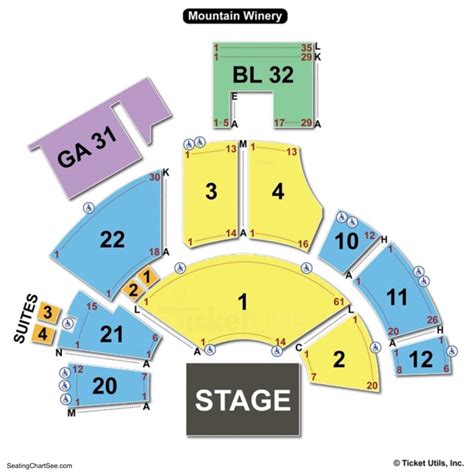 Mountain Winery Seating Chart | Seating Charts & Tickets