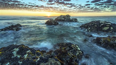 Sunset over the ocean at Marble Beach, Namaqua National Park, South Africa | Windows Spotlight ...