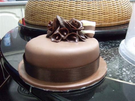 homemade fondant cakes: Chocolate Fondant Cakes