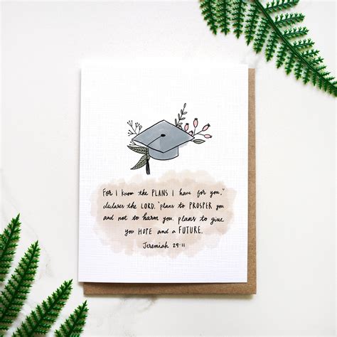 Graduation Card Bible Verse/class of 2022 Graduation - Etsy