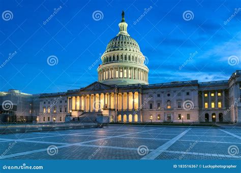 US Capitol Building at Night, Washington DC, Editorial Photography ...