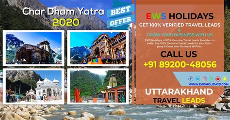 Chardham Tour Packages, Book Char Dham Yatra Tour Packages