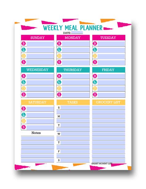 Blank Meal Plan Template | Sample Template
