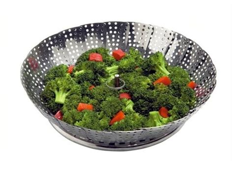 Stainless Steel Round Vegetable Steamer 28cm - Lava.mt