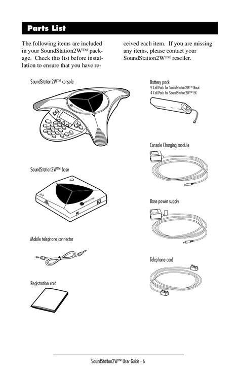 PDF manual for Polycom Telephone SoundStation 2W